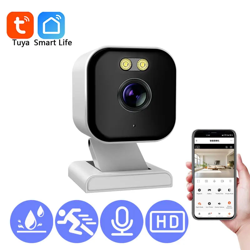 WiFi Tuya Camera &ndash; 4MP HD Color Night Vision Two Way Audio 4MP NO SD Card