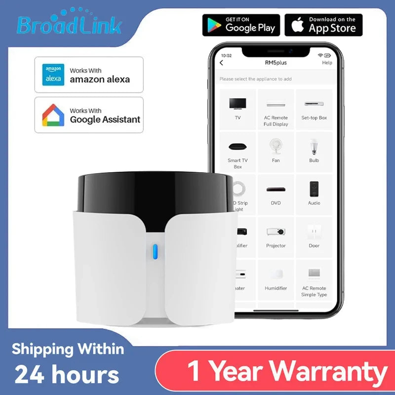 Univerzálne inteligentné IR diaľkové ovládanie pre TV, AC, ventilátory s WiFi a podporou Alexa