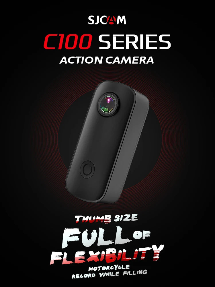 SJCAM C100 Plus Mini Thumb Camera &ndash; 4K Ultra High Definition Recording