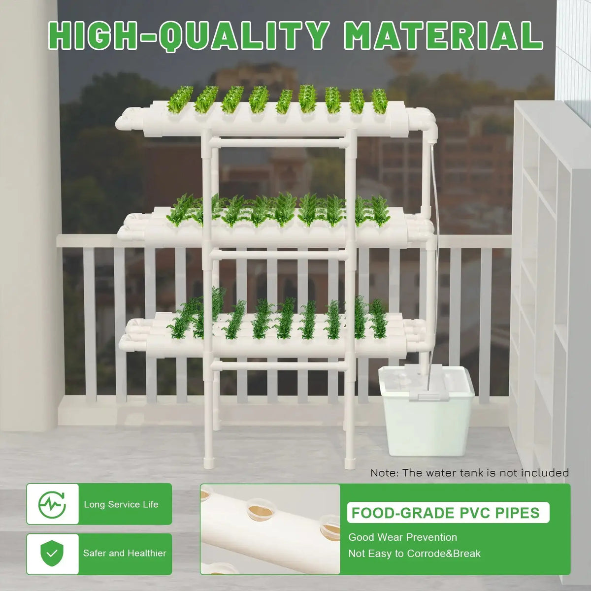 Hydroponic Grow Kit 108 Plant Sites &ndash; Vertical NFT System