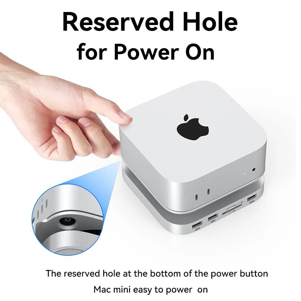 Mac Mini USB C Hub With M.2 SSD Enclosure &ndash; Type-C Dock