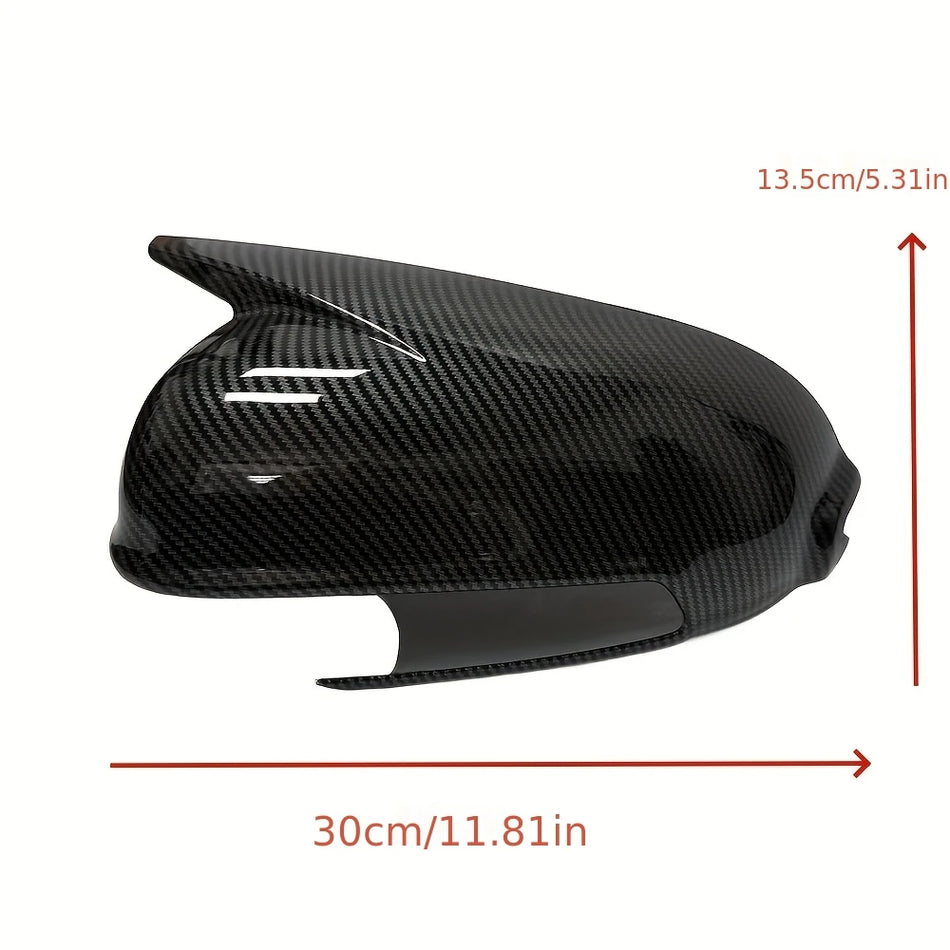 Glossy Carbon Side Mirror Covers For Hyundai Kona 2018-2023
