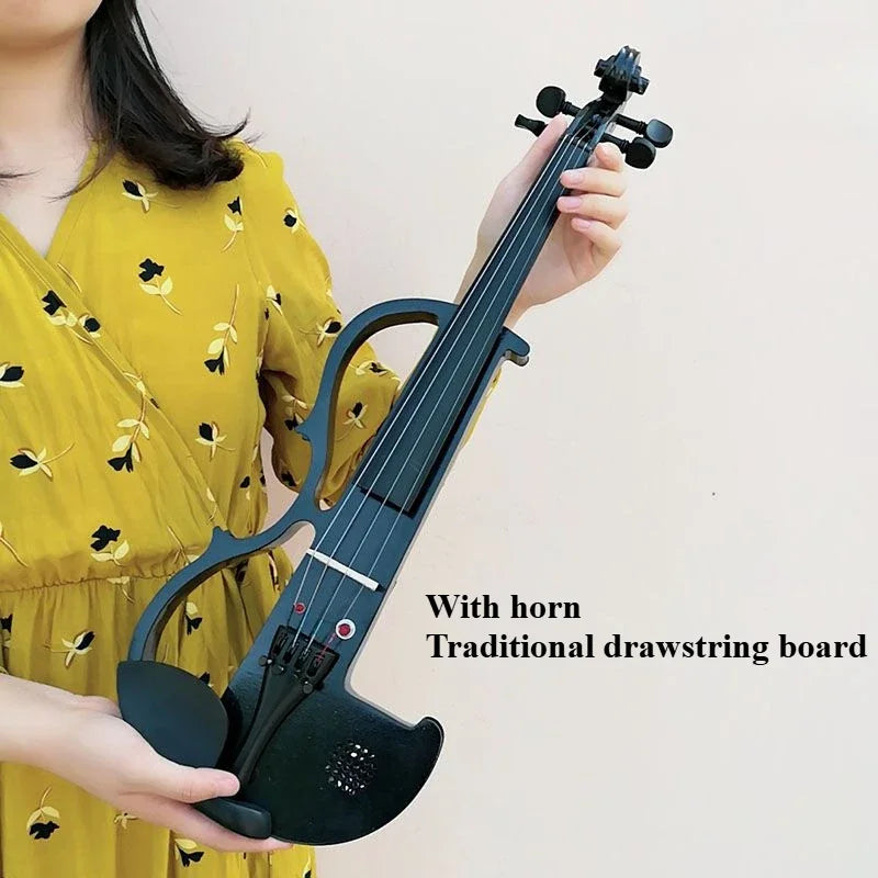 Rechargeable Electric Violin &ndash; Bluetooth Reverb Starter Black