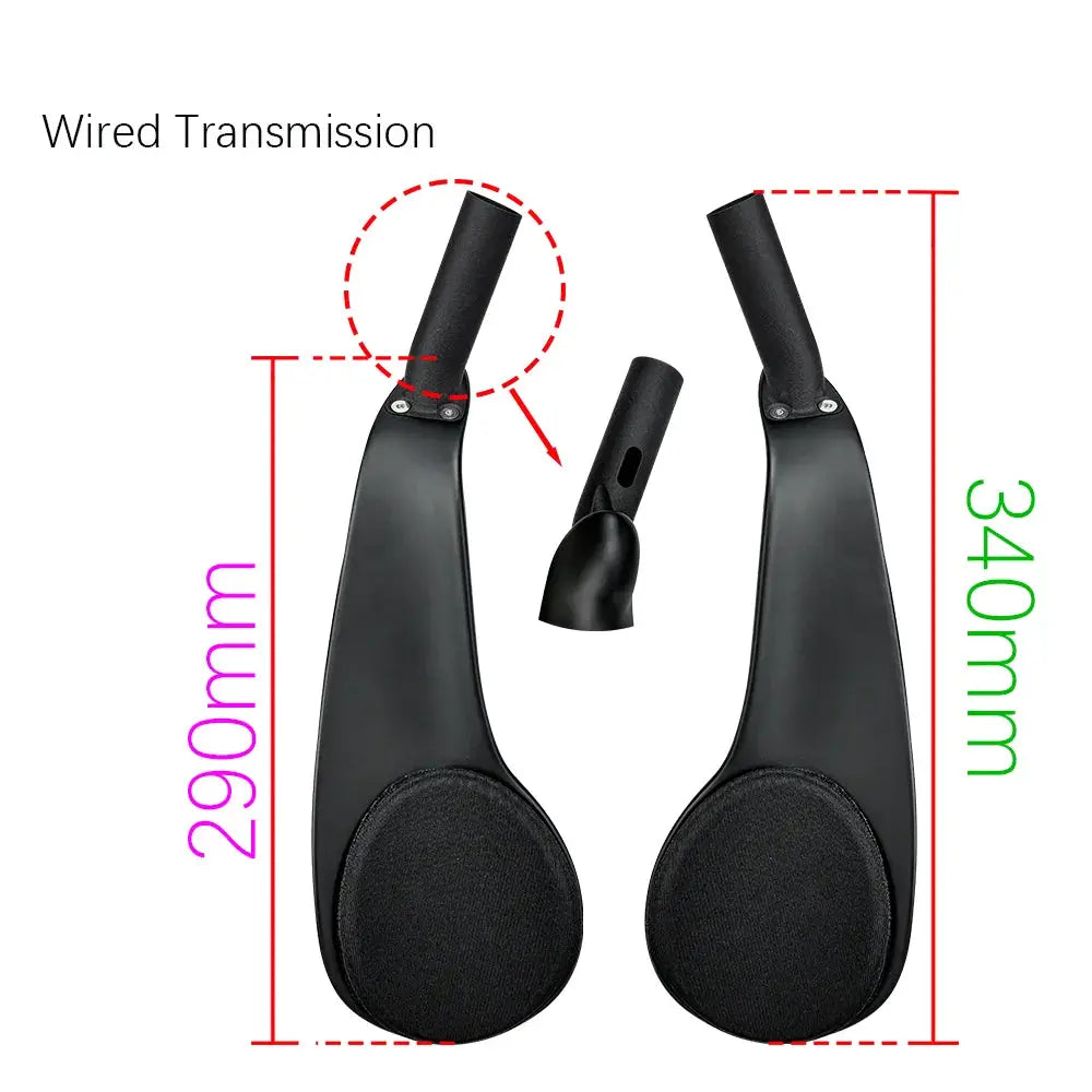 BALUGOE Carbon Bicycle Rest TT Handlebar Electronic Transmission Bike Handle Extension Triathlon Time Trial Cycling Parts by InterCyprus Trading Ltd