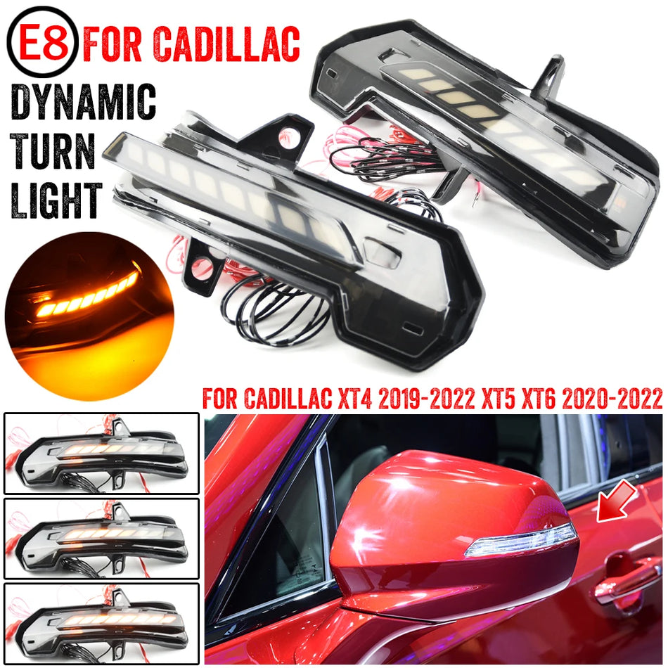 Luces de Intermitente LED Dinámico para Cadillac XT4 XT5 XT6 en el Espejo
