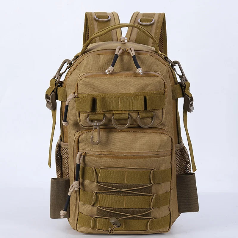 Lura Climbing Bag &ndash; Molle System for Tackle and Rod Holder Khaki