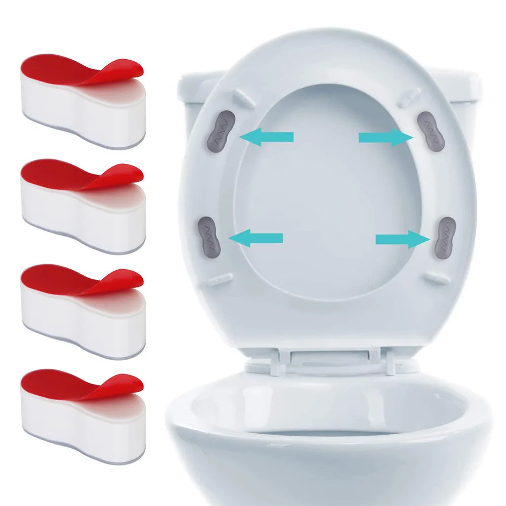 4pcs Toilet Seat Bumper - Self Adhesive Bidet Attachment 4pcs