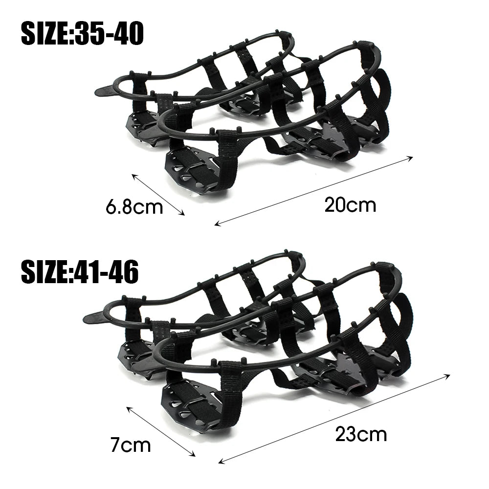 24-Tooth Non-Slip Crampons for Winter Climbing &amp; Outdoor Activities