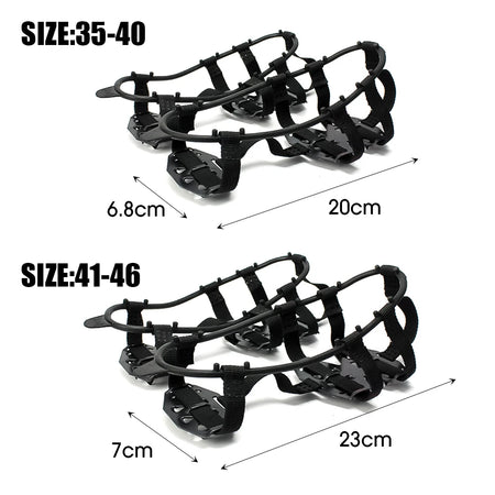 24-Tooth Non-Slip Crampons for Winter Climbing &amp; Outdoor Activities