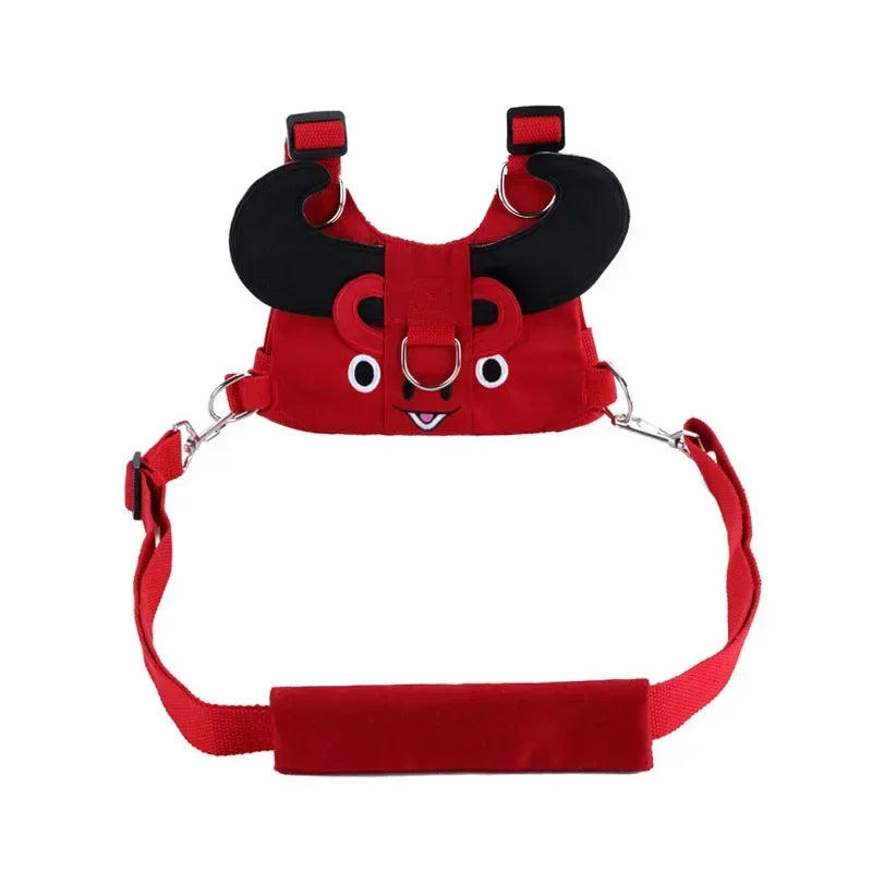 360&deg; Rotatable Anti-Lost Wrist Link Toddler Leash - Safety Harness for Outdoor Adventures Red Cattle