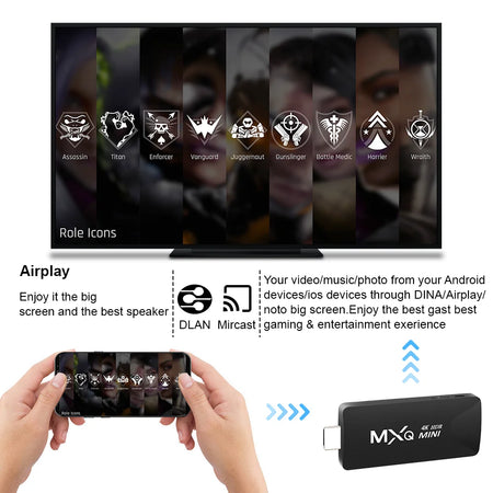 MXQMINI Smart Android Mini TV Stick &ndash; 4K Streaming Plus