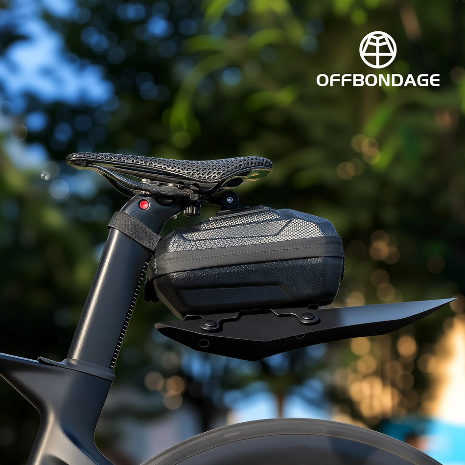 Offbondage 2.4L velosipēda aizmugures soma ar mudžinātāju, ūdensizturīgs poliesters