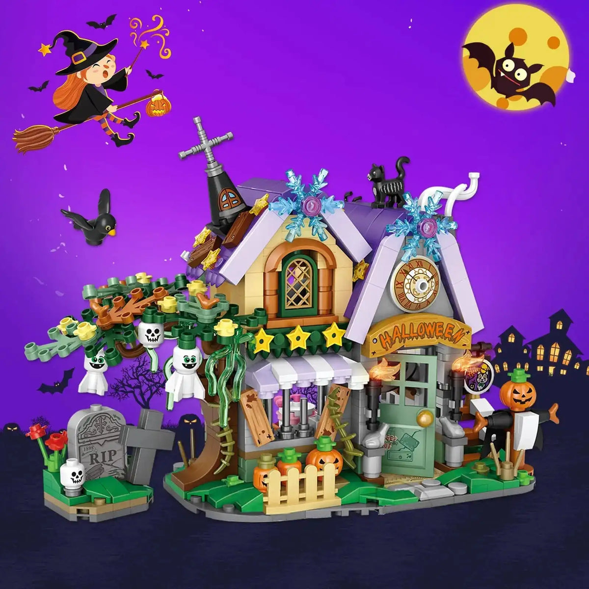 Toylinx Halloween Mini Building Blocks Puzzle Set Teens