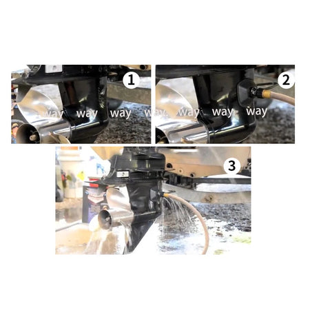 Outboard Motor Water Flush Rectangular Ear Muff Engine Cleaner