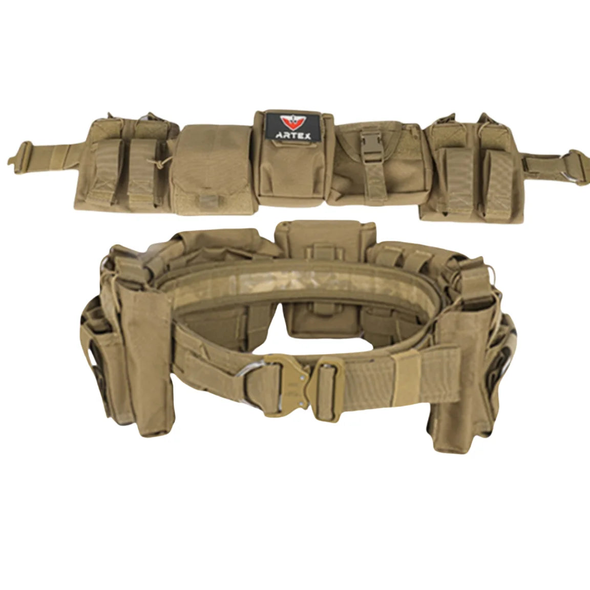 Outdoor Battle Belt Sets &ndash; Durable Nylon Utility Belt Khaki
