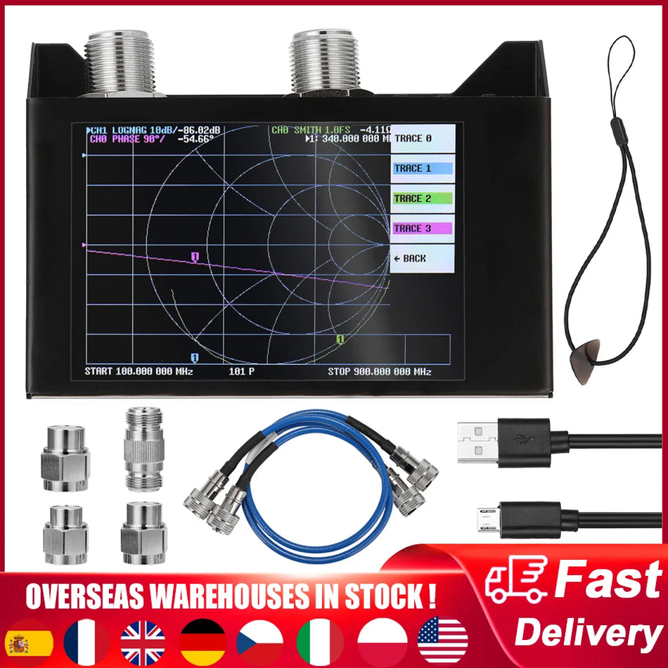 SAA 2N 3G Vektori Verkkosovitin 50KHz 3GHz 4Tuuman Näyttö