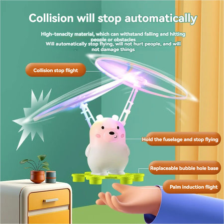 Bubble Blowing Helicopter &ndash; Interactive Outdoor Fun