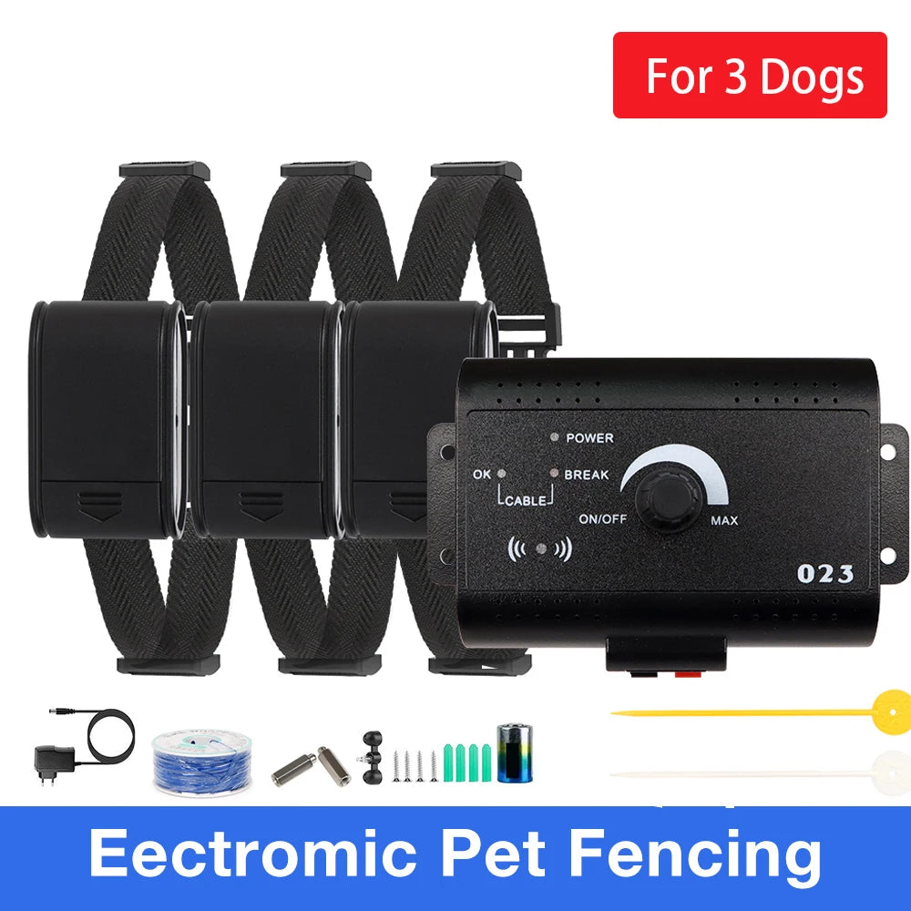 HT-023 Electric Pet Fencing System &ndash; 1/2 Acre Range For 3 Dogs / AU Plug