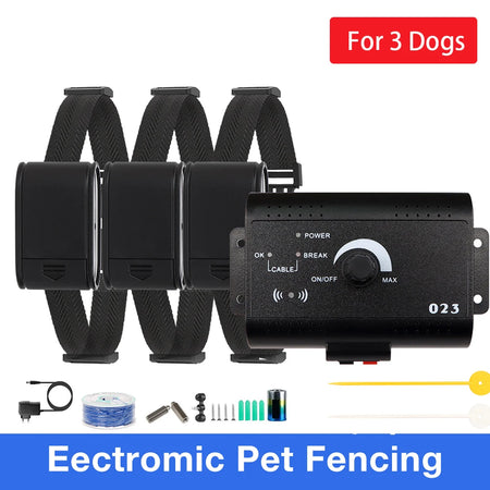 HT-023 Electric Pet Fencing System &ndash; 1/2 Acre Range For 3 Dogs / AU Plug