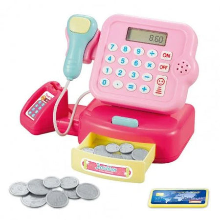 Cash Register Toy &ndash; Realistic Lighting and Sound Effects pink B