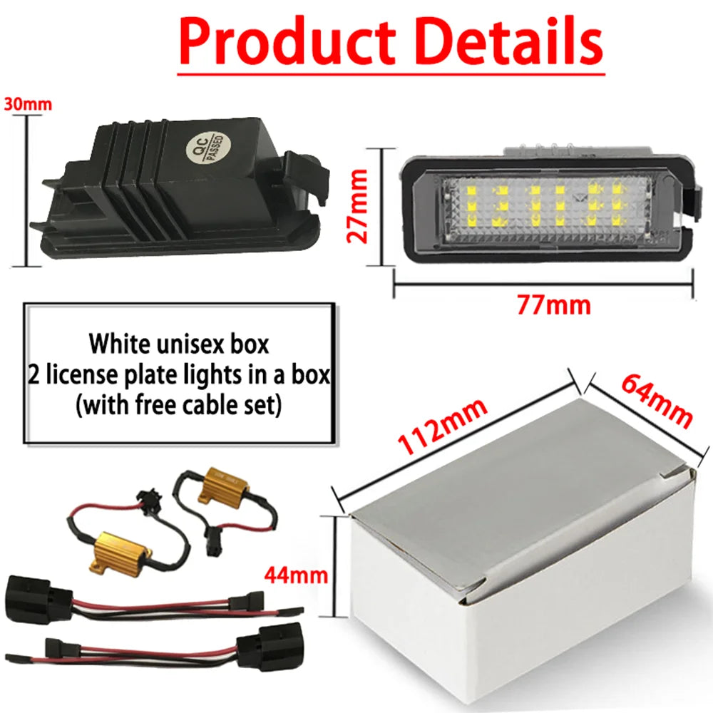 VW Passat B6 B7 License Plate Lights LED PC Housing – InterCyprus ...