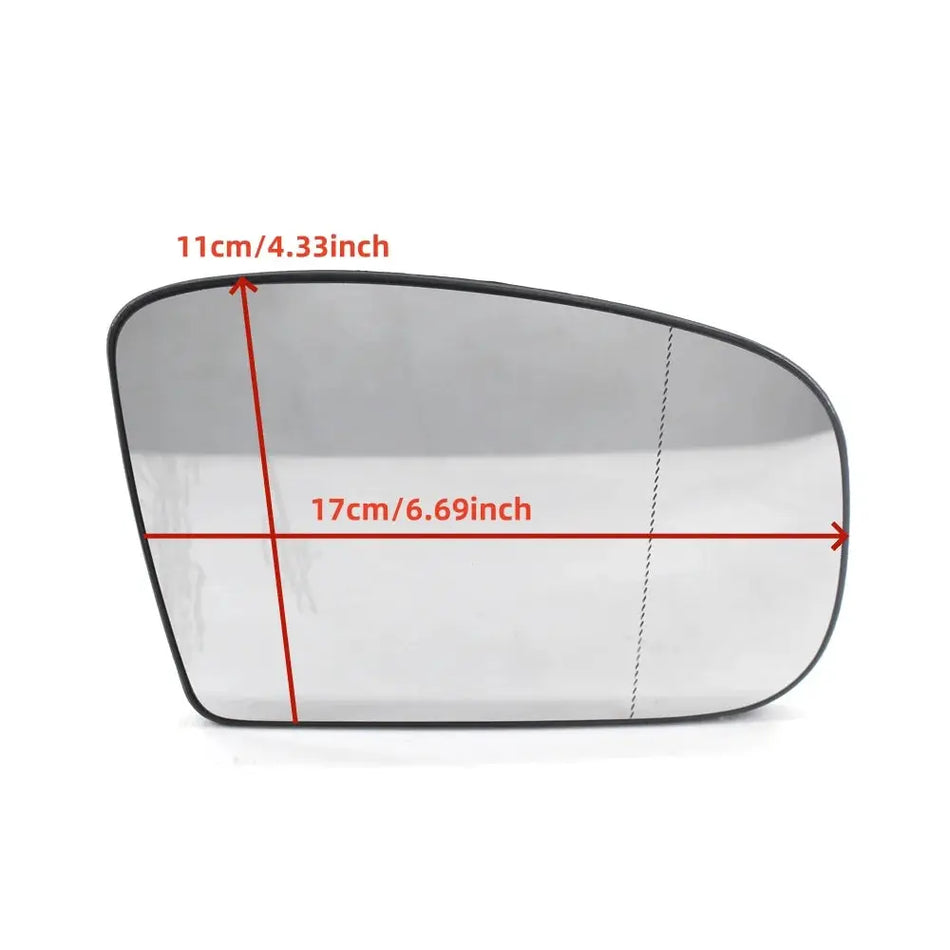 Heated Side View Mirror Glass for Mercedes-Benz W220 W215 by InterCyprus Trading Ltd