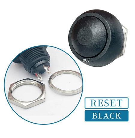 PBS 33B Mini Switch &ndash; Waterproof 12mm Momentary Push Button