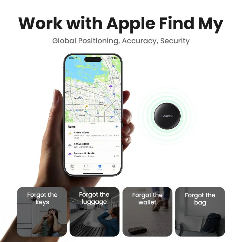 UGREEN SmartTrack Link: Apple Find My Compatible Bluetooth GPS Tracker