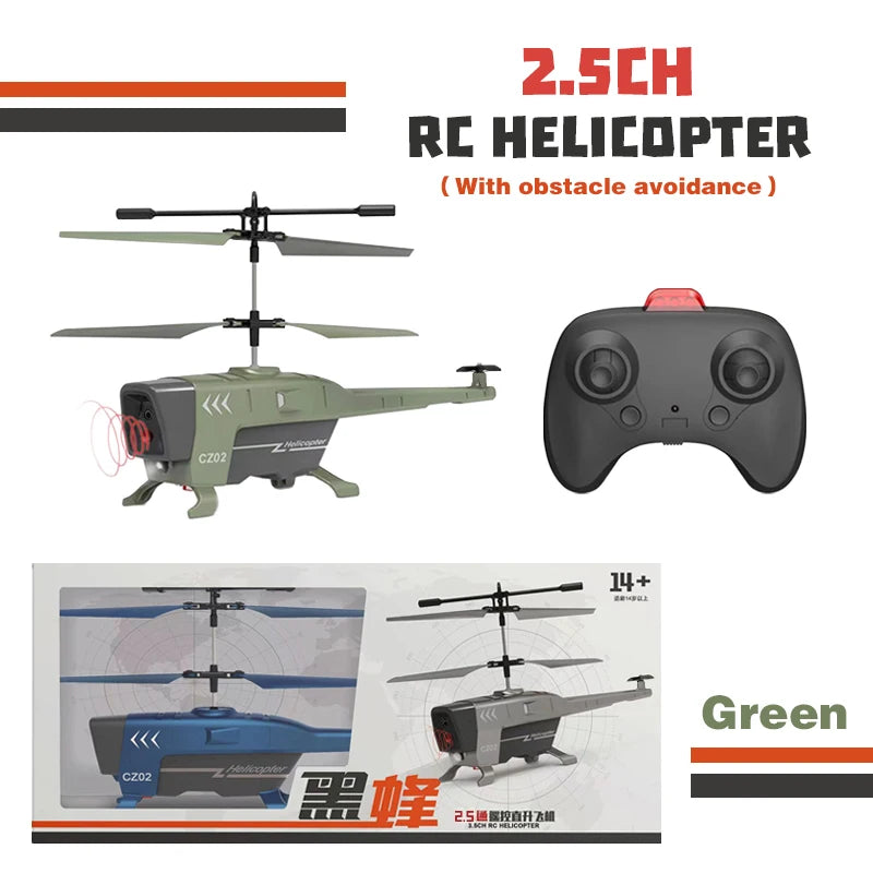 RC Helicopter 3.5Ch &ndash; Obstacle Avoidance Technology green 2.5CH