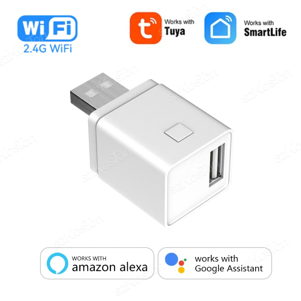 Tuya WiFi/Zigbee Smart USB Adapter with App Control and Voice Assistance WiFi-1USB Port