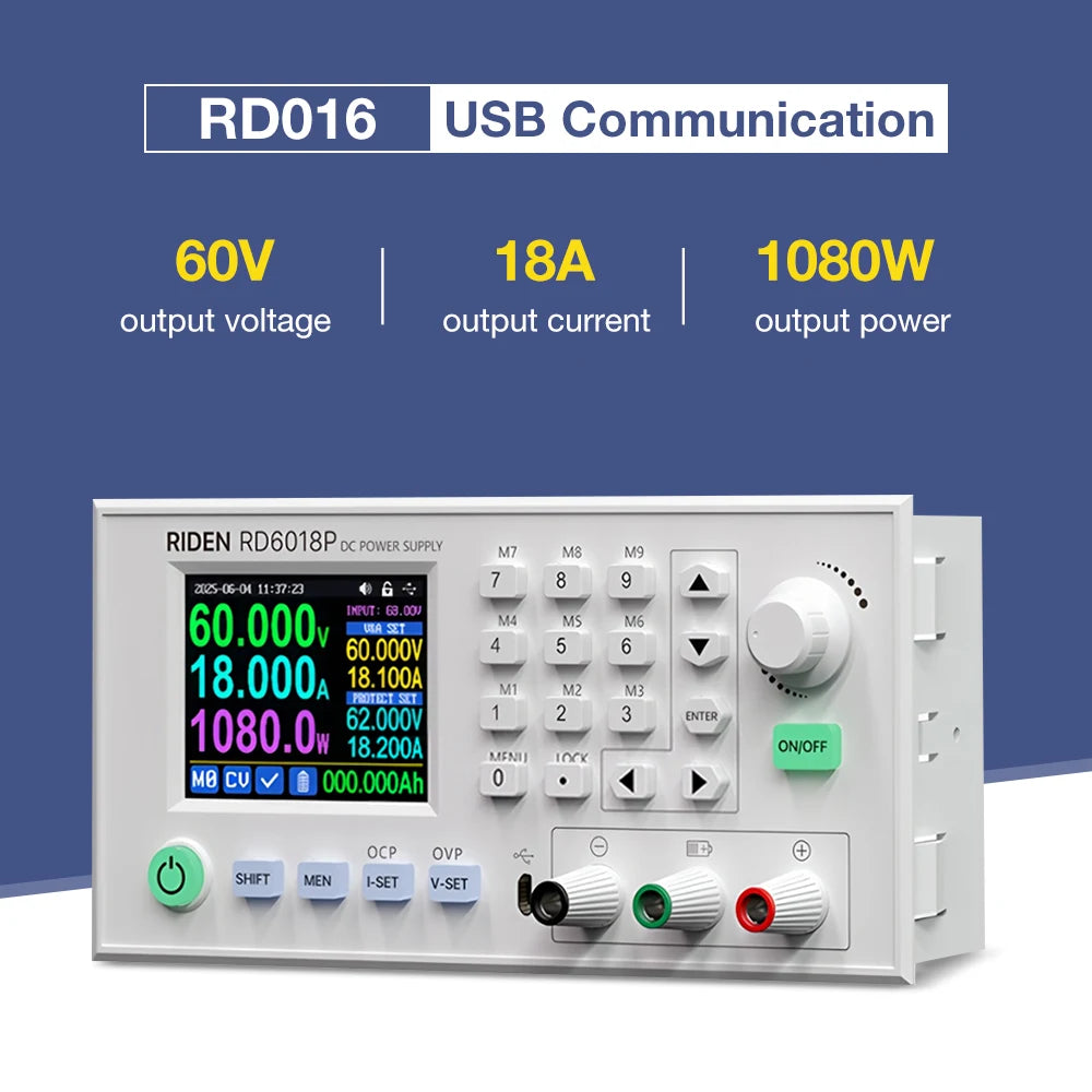 RD6018P D6018PW &ndash; Bench Power Supply USB WiFi Controller RD6018P