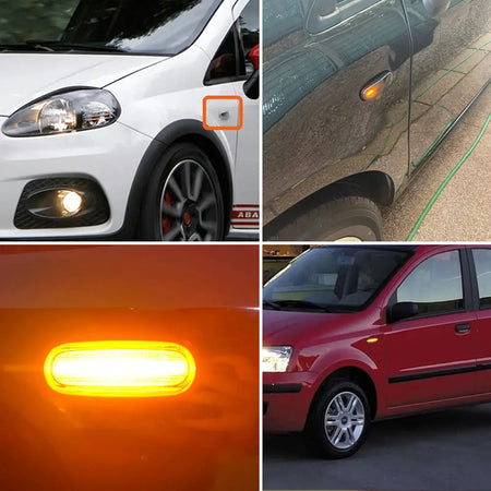 Dynamic LED Side Marker Light Repeater Lamp For Fiat Panda 169 Grande Punto Multipla Doblo Fiorino Linea Idea Stilo Multi by InterCyprus Trading Ltd