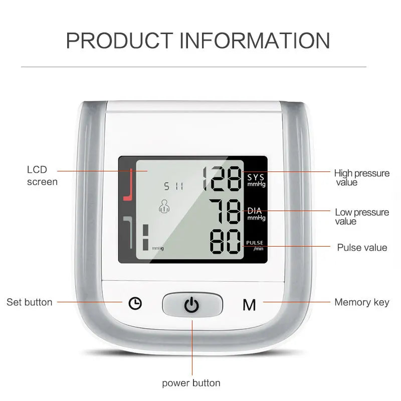 JianYouCare BP-02 Wrist Blood Pressure Monitor &ndash; 99 Memory