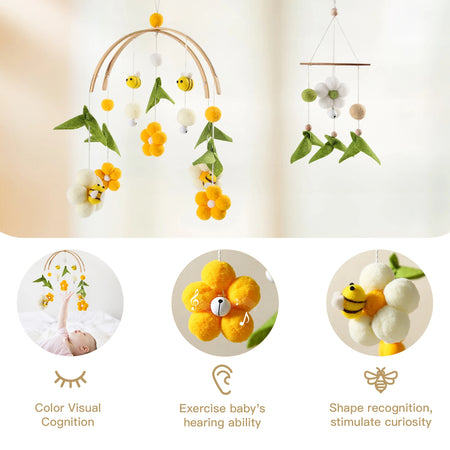 Baby Bed Rattle &ndash; Soft Plush Design for Newborns