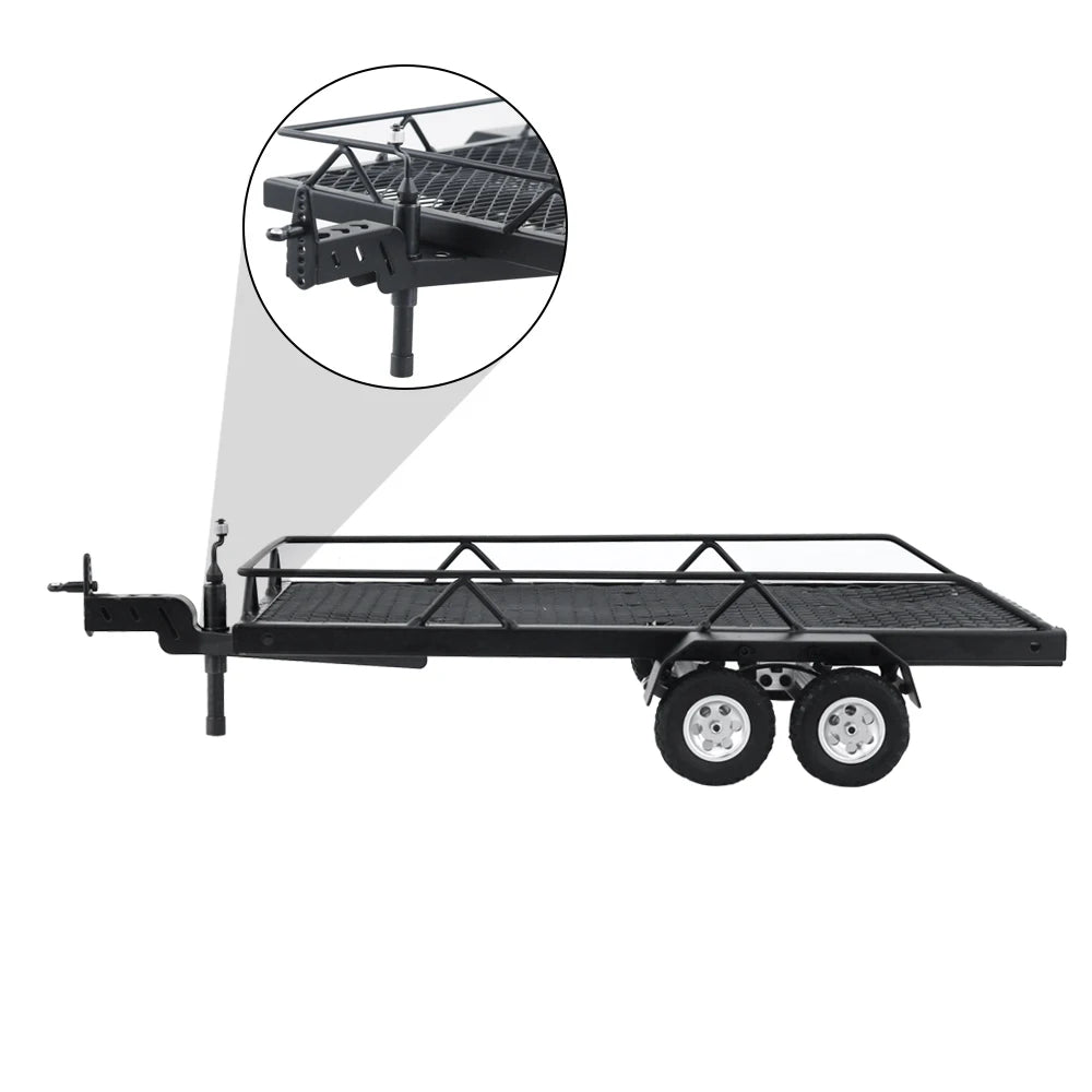 BDXRC Metal Trailer for 1/18 1/24 RC Car &ndash; Durable Build