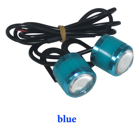 KEVANLY 2X Strobe Motorcycle Eagle Eye Light &ndash; High Visibility LED Warning Signal Blue Flash