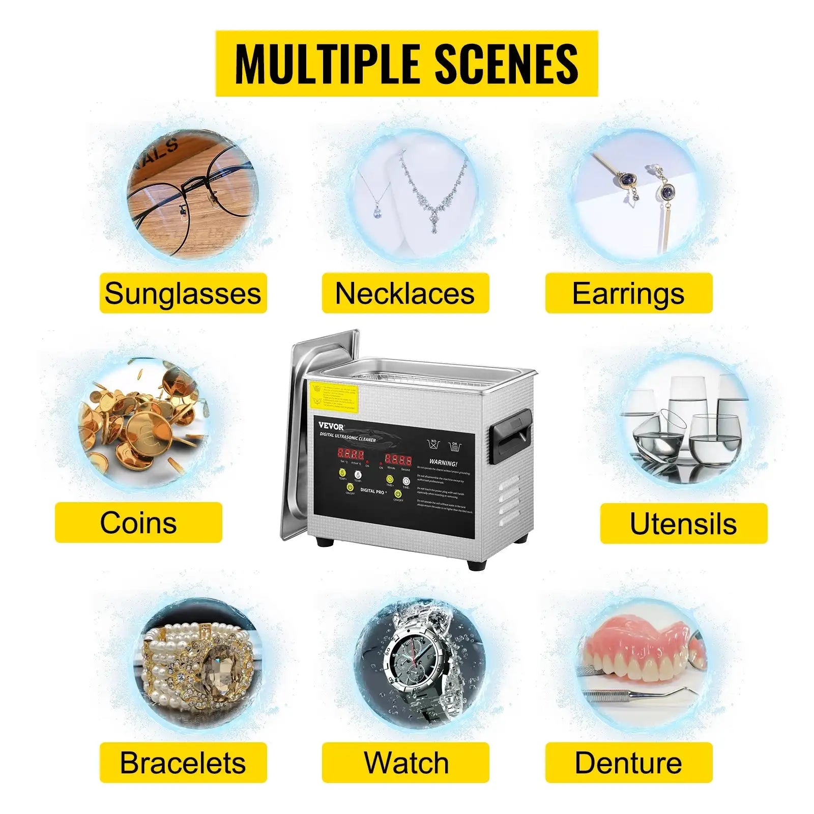 Ultrasonic Cleaner 2L To 15L Portable Dishwasher