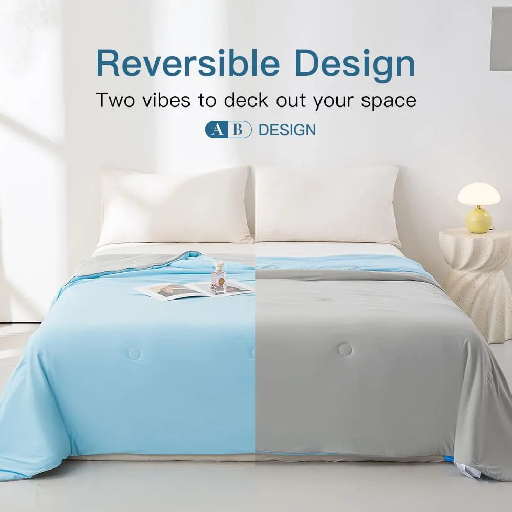 Cooling Blanket For Bed - Silky Lightweight Cooler Quilt