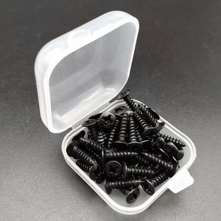 Miwayer Guitar Pickguard Screws 50 Pcs Box &ndash; Heavy Duty Iron Black