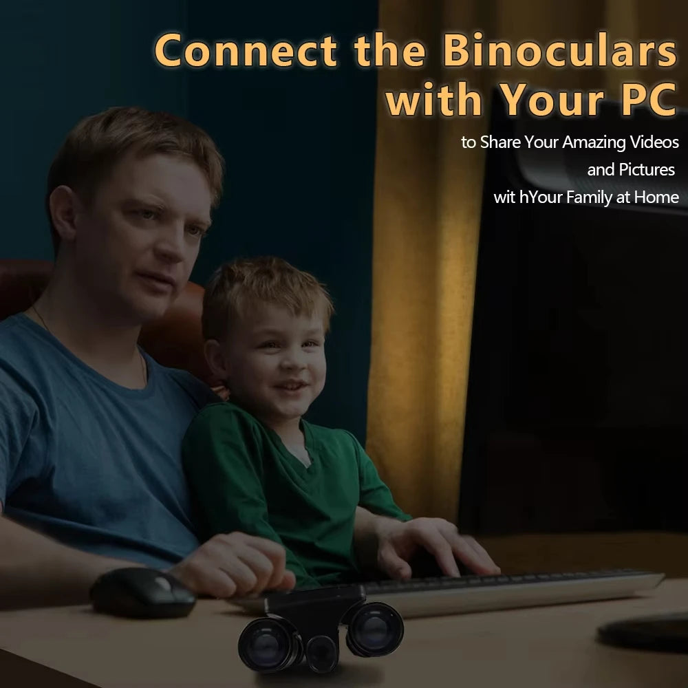 DT30 12X32 Binoculars Camera - 2.5K HD 12X Optical Zoom