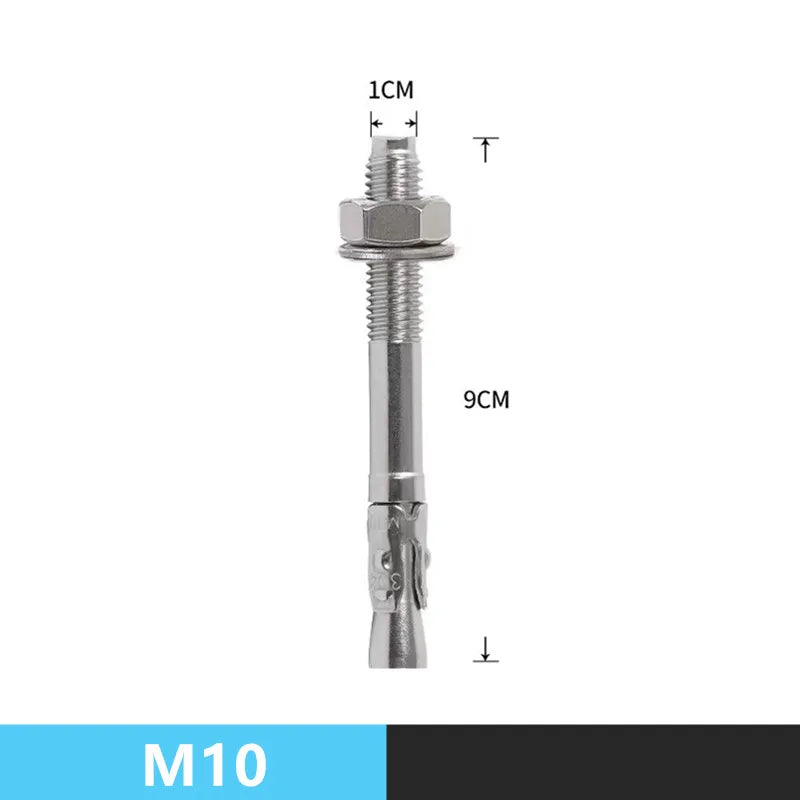 XD-8608 Rock Climb Anchor Point Piton Nut &ndash; Stainless Steel M10-Rod