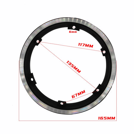 Separable Motor Wheel Hub Ring for Speedual &amp; Zero 10X Electric Scooters black