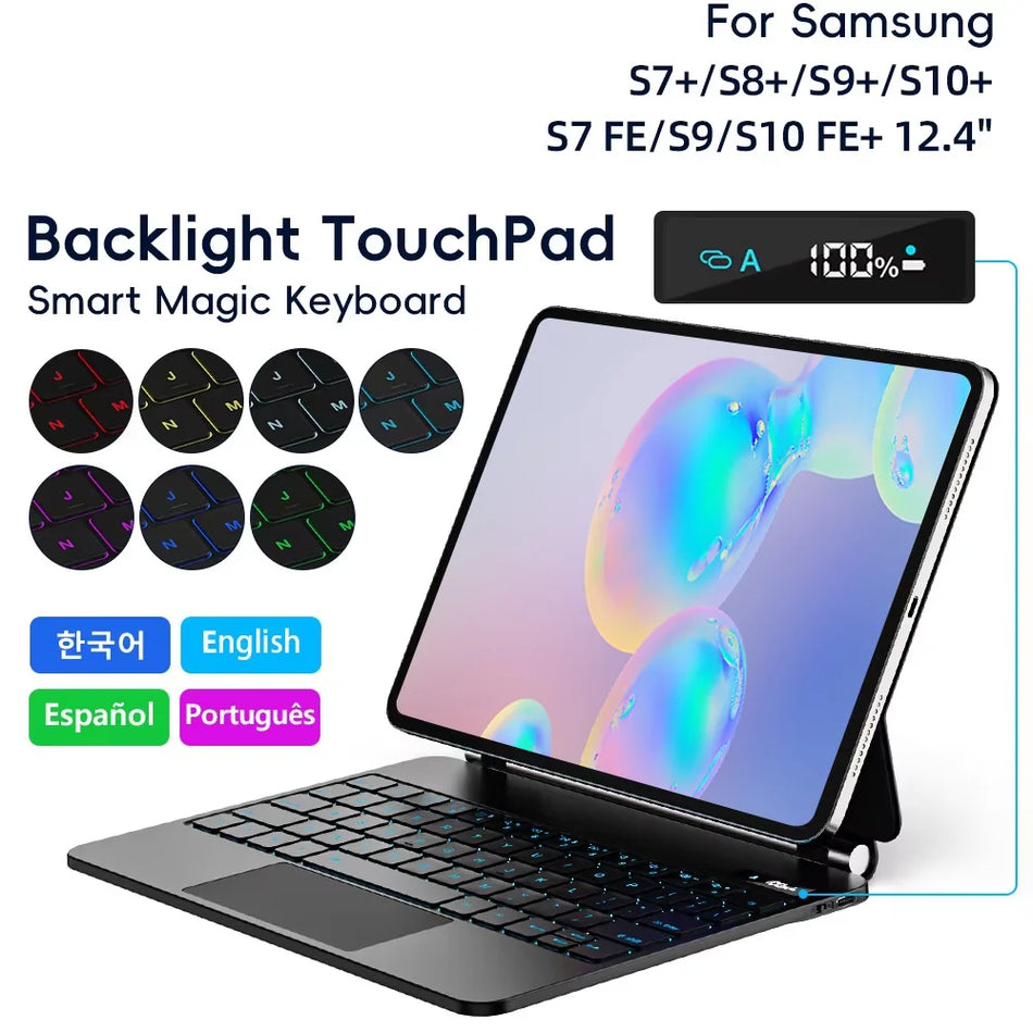 Magic Keyboard Case Galaxy Tab S9 Plus &ndash; Backlit Trackpad