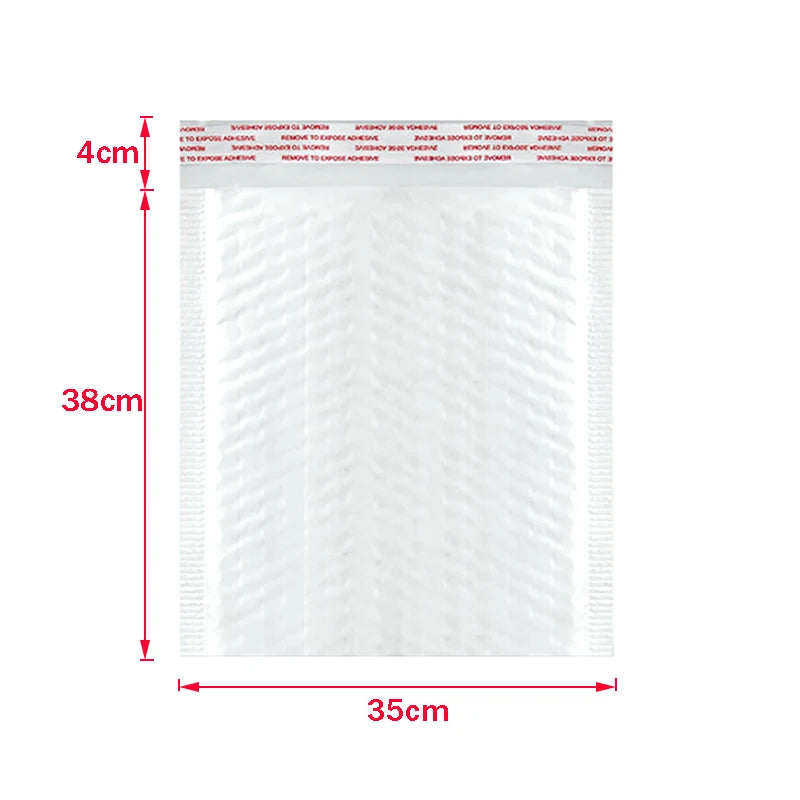 ALSMT Shockproof White Foam Envelope Bubble Bags - Pack of 50 35x38cm    50pcs