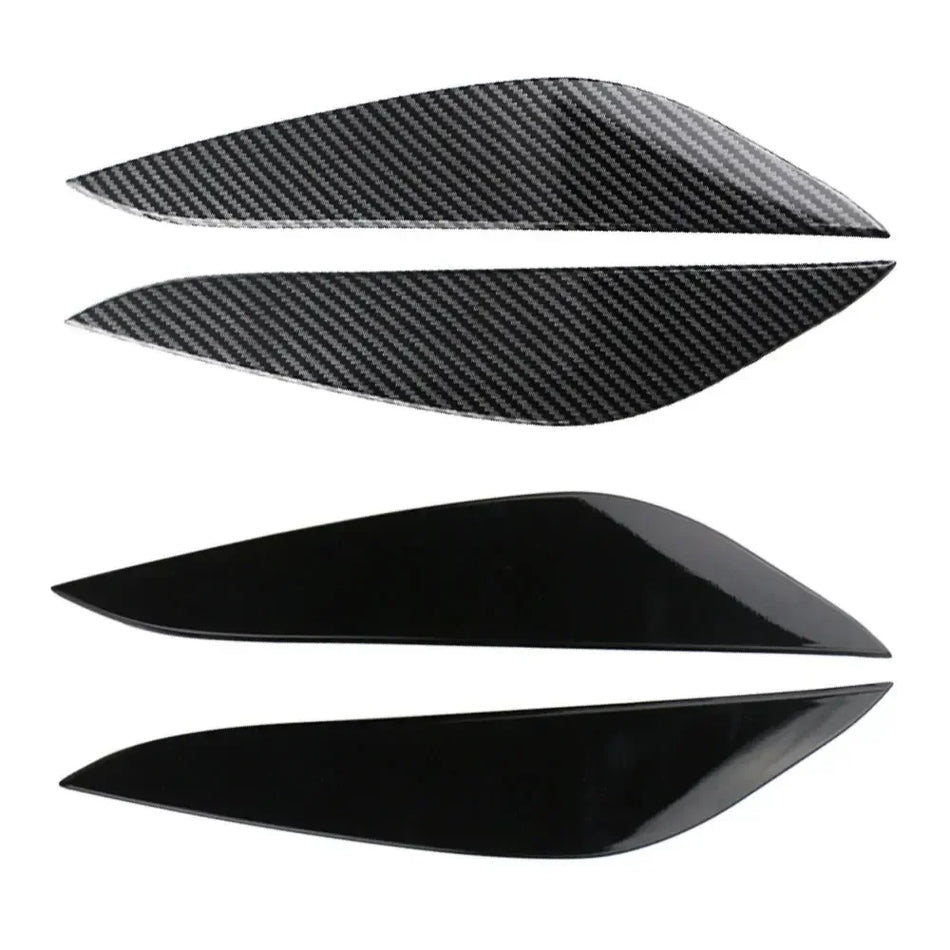 Tesla Model 3 and Model Y Žibintų Apdailos Dangtelis ABS Juodas Anglies Pluošto Išvaizda