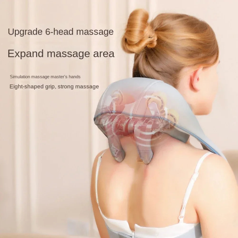 P100 &ndash; Heated Shiatsu Neck Massage Wrap With Heat Therapy