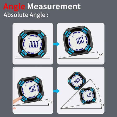 Aicevoos High Precision Digital Angle Gauge with Magnetic Sides