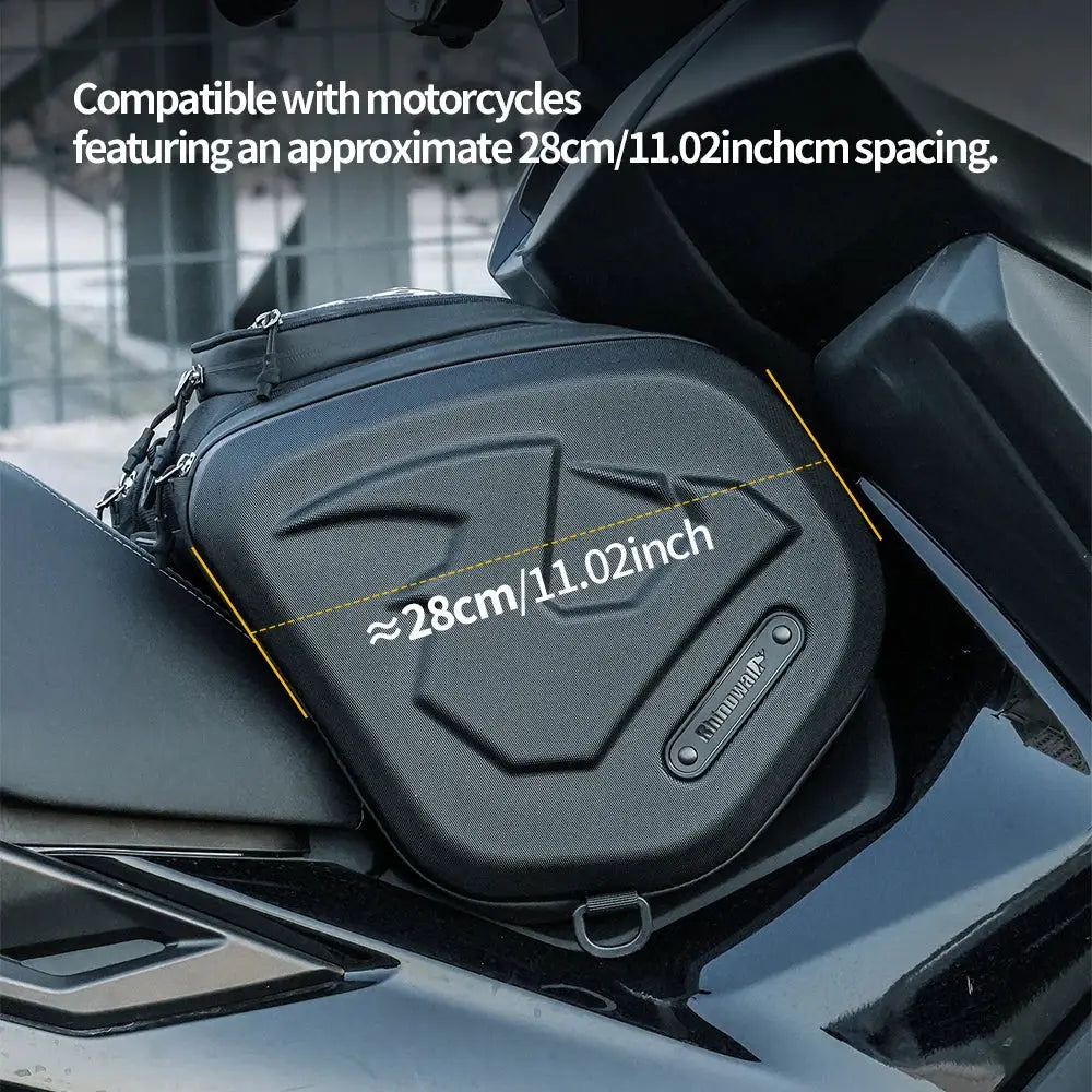 Rhinowalk Motorcycle Scooter Tunnel Bag Waterproof Hard Shell Underbone Bag For Honda PCX/NSS AMAHA NMAX KYMCO BMW by InterCyprus Trading Ltd
