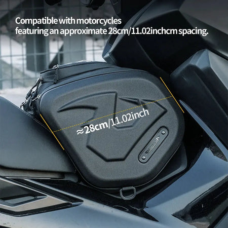 Rhinowalk Motorcycle Scooter Tunnel Bag Waterproof Hard Shell Underbone Bag For Honda PCX/NSS AMAHA NMAX KYMCO BMW by InterCyprus Trading Ltd