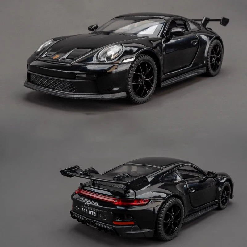 1:32 Diecast Model Car With Sound And Light For Porsche 911 GT3 RS